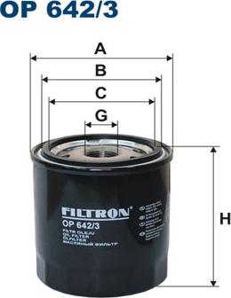 Filtron OP642/3 - Öljynsuodatin inparts.fi