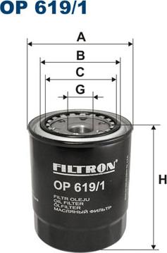 Filtron OP619/1 - Öljynsuodatin inparts.fi