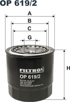 Filtron OP619/2 - Öljynsuodatin inparts.fi