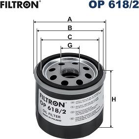 Filtron OP 618/2 - Öljynsuodatin inparts.fi