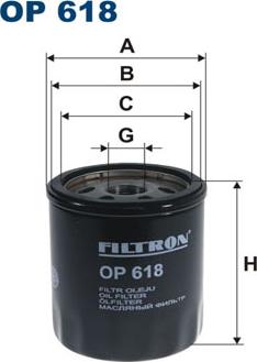 Filtron OP618 - Öljynsuodatin inparts.fi