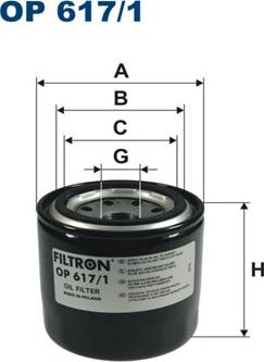 Filtron OP617/1 - Öljynsuodatin inparts.fi