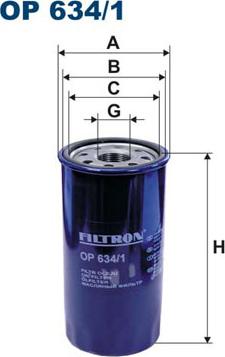 Filtron OP634/1 - Öljynsuodatin inparts.fi