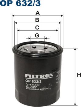 Filtron OP632/3 - Öljynsuodatin inparts.fi