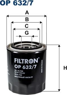 Filtron OP632/7 - Öljynsuodatin inparts.fi