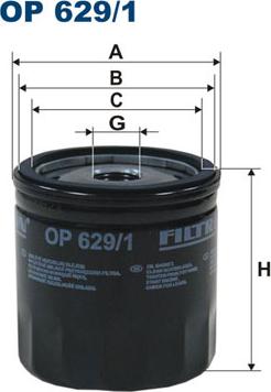 Filtron OP629/1 - Öljynsuodatin inparts.fi