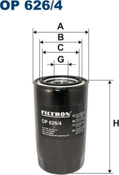 Filtron OP626/4 - Öljynsuodatin inparts.fi