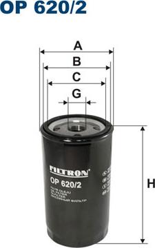 Filtron OP620/2 - Öljynsuodatin inparts.fi