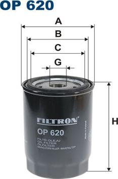 Filtron OP620 - Öljynsuodatin inparts.fi