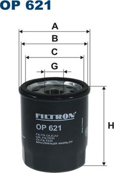 Filtron OP621 - Öljynsuodatin inparts.fi