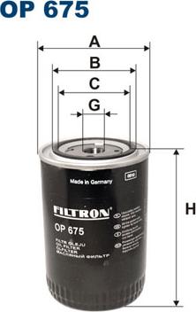 Filtron OP675 - Öljynsuodatin inparts.fi