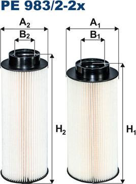 Filtron PE983/2-2x - Polttoainesuodatin inparts.fi