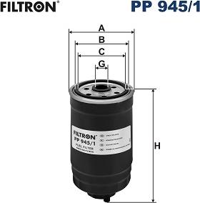 Filtron PP 945/1 - Polttoainesuodatin inparts.fi