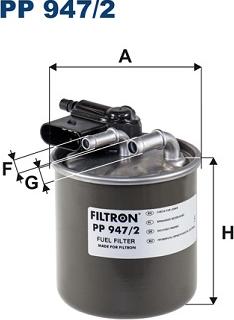 Filtron PP 947/2 - Polttoainesuodatin inparts.fi