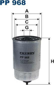 Filtron PP968 - Polttoainesuodatin inparts.fi