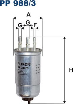 Filtron PP988/3 - Polttoainesuodatin inparts.fi