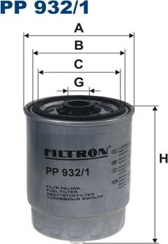 Filtron PP932/1 - Polttoainesuodatin inparts.fi