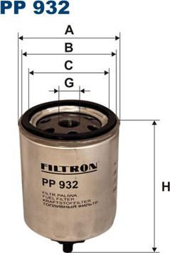 Filtron PP932 - Polttoainesuodatin inparts.fi