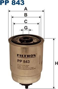 Filtron PP 843 - Polttoainesuodatin inparts.fi