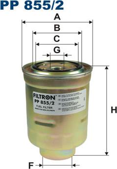 Filtron PP855/2 - Polttoainesuodatin inparts.fi