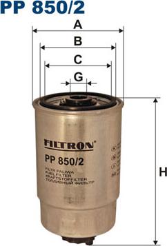 Filtron PP850/2 - Polttoainesuodatin inparts.fi