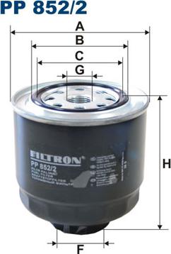 Filtron PP852/2 - Polttoainesuodatin inparts.fi
