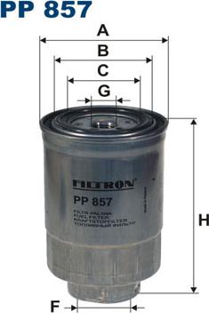 Filtron PP857 - Polttoainesuodatin inparts.fi