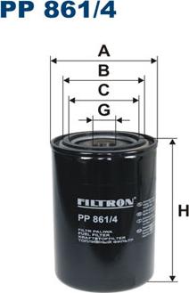 Filtron PP861/4 - Polttoainesuodatin inparts.fi