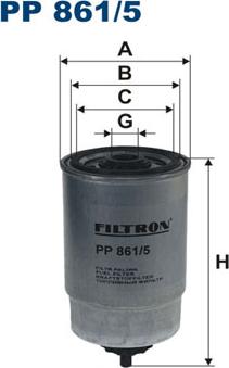 Filtron PP861/5 - Polttoainesuodatin inparts.fi