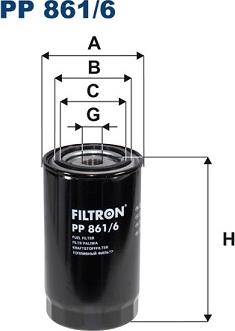 Filtron PP861/6 - Polttoainesuodatin inparts.fi