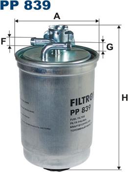 Filtron PP839 - Polttoainesuodatin inparts.fi