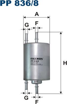 Filtron PP836/8 - Polttoainesuodatin inparts.fi