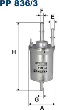 Filtron PP836/3 - Polttoainesuodatin inparts.fi