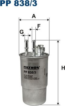 Filtron PP838/3 - Polttoainesuodatin inparts.fi