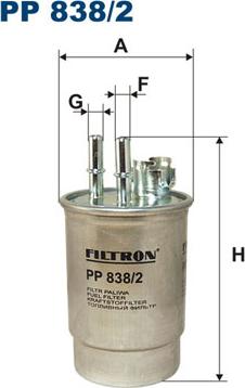 Filtron PP838/2 - Polttoainesuodatin inparts.fi