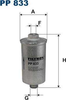 Filtron PP 833 - Polttoainesuodatin inparts.fi