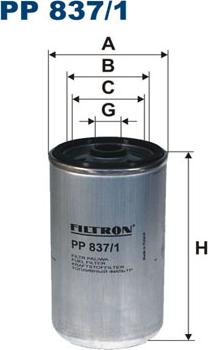 Filtron PP837/1 - Polttoainesuodatin inparts.fi