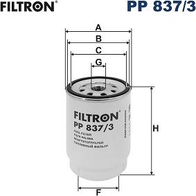 Filtron PP 837/3 - Polttoainesuodatin inparts.fi