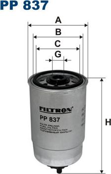 Filtron PP837 - Polttoainesuodatin inparts.fi