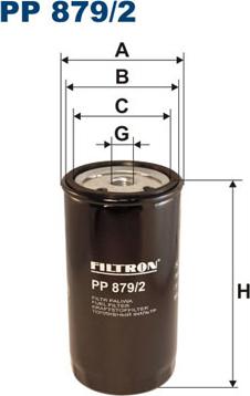 Filtron PP879/2 - Polttoainesuodatin inparts.fi