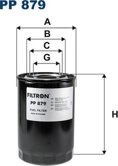 Filtron PP879 - Polttoainesuodatin inparts.fi
