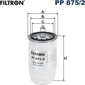 Filtron PP 875/2 - Polttoainesuodatin inparts.fi