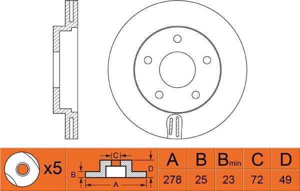 BOSCH 0 986 479 C68 - Jarrulevy inparts.fi