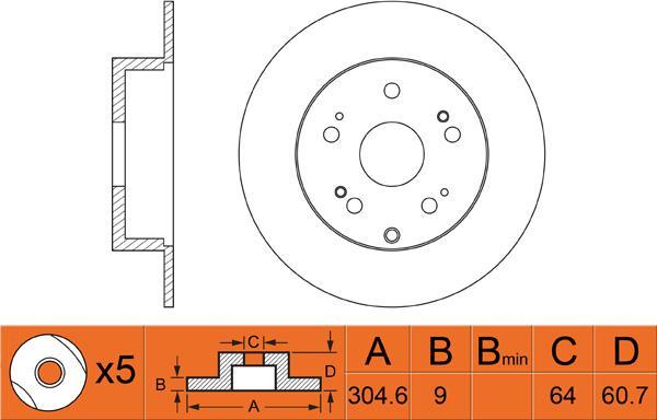 Magneti Marelli 600000091260 - Jarrulevy inparts.fi