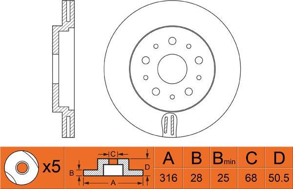 Delphi BG3784 - Jarrulevy inparts.fi