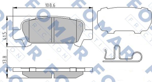 FOMAR Friction FO 994181 - Jarrupala, levyjarru inparts.fi