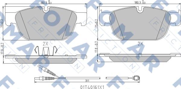 FOMAR Friction FO 996781 - Jarrupala, levyjarru inparts.fi