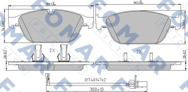 FOMAR Friction FO 998981 - Jarrupala, levyjarru inparts.fi