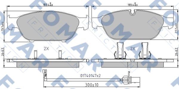 FOMAR Friction FO 998881 - Jarrupala, levyjarru inparts.fi