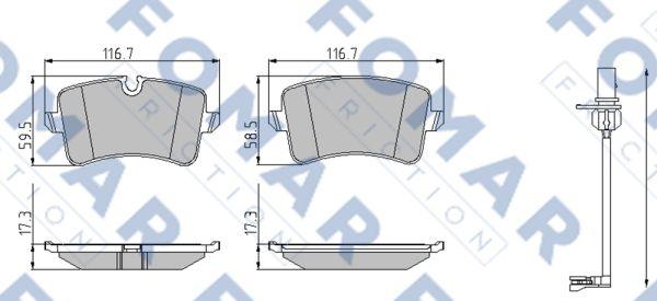 FOMAR Friction FO 998781 - Jarrupala, levyjarru inparts.fi